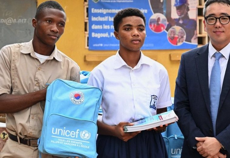 Côte d’Ivoire : UNICEF et KOICA engagées pour une éducation de qualité et la santé des jeunes